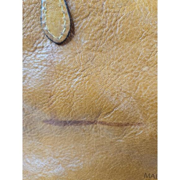 Vintage Pratesi Firenze Copper Leather Italian Crafted Crossbody Handbag - Picture 6 of 13